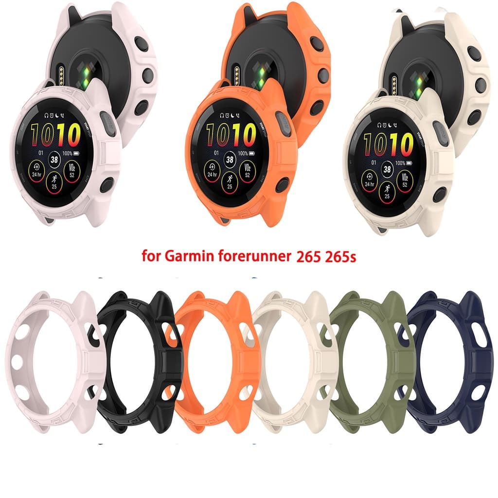 Capa Macia De TPU Para Garmin Forerunner 265 265S Protetor De Tela De Relógio Slim