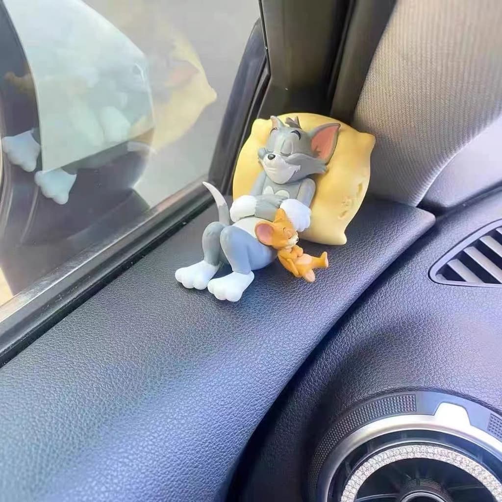 Gato E Mouse Tom Jerry Decoração De Carro Boneco De Mesa Mão Pequenos Presentes Para Crianças