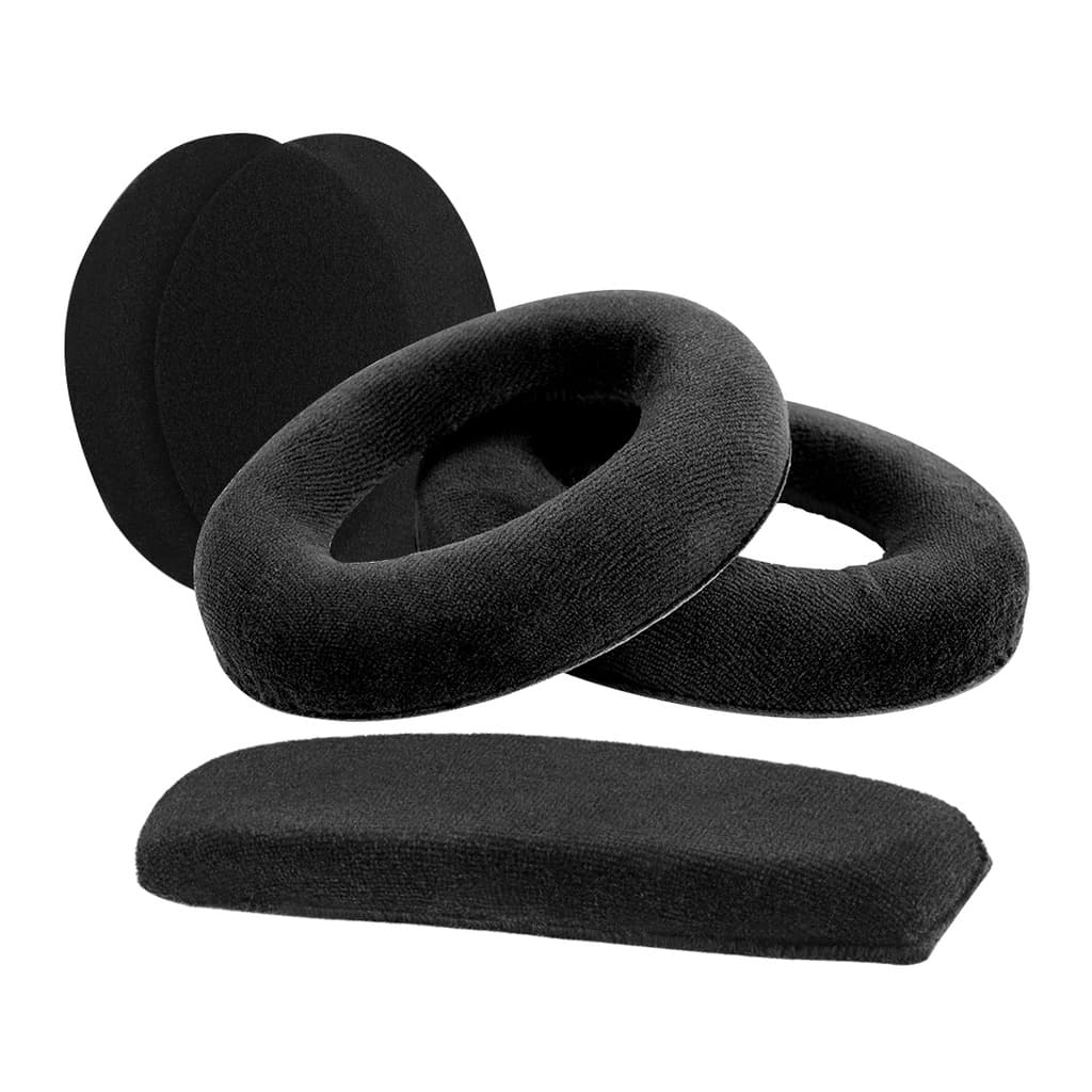 Conjunto De Protetores De Ouvido E Faixa De Cabeça De Substituição De Veludo Geekria Compatível Com Fone Sennheiser HD59