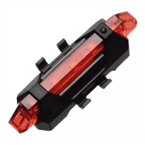LANTERNA TRASEIRA PARA BICICLETA RECARREGAVEL BIKE PASSEIO SINALIZA PISCA VERMELHO