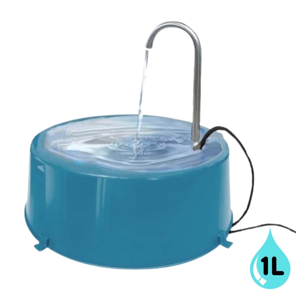 Fonte Bebedouro Agua Mascotes Azul 1L Super Big