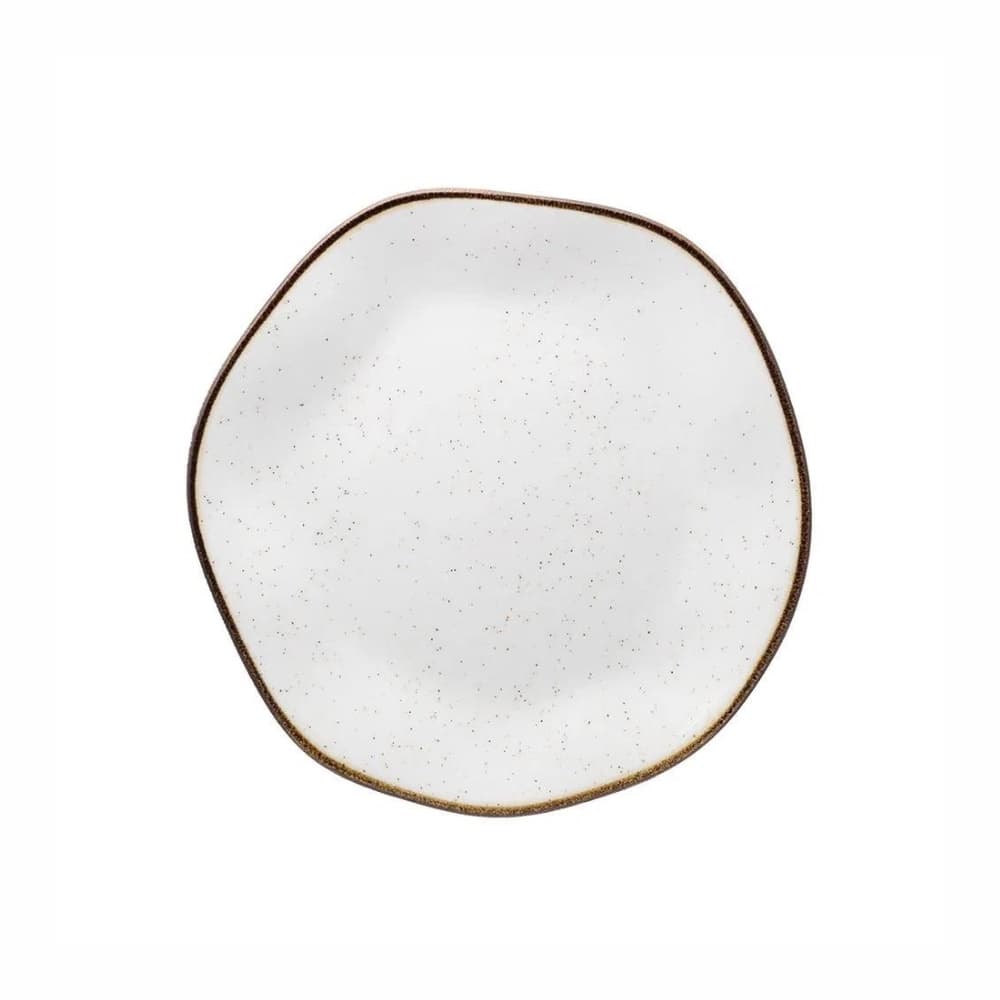Jogo De Pratos Sobremesa Em Porcelana Ryo Com 6 Peças 21,5cm Oxford Maresia