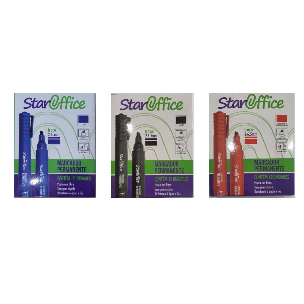 PINCEL ATÔMICO STAROFFICE CX COM 12