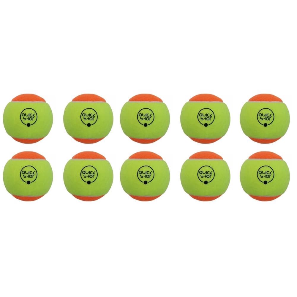 KIT 10 PCS BOLA BEACH TENNIS BOLINHA TÊNIS PRAIA QUICK SHOT