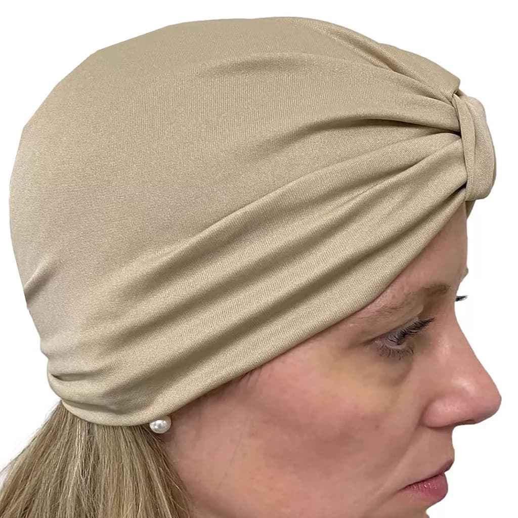 Touca Turbante Ajustavel Confortavel Cor e Estampas Variadas