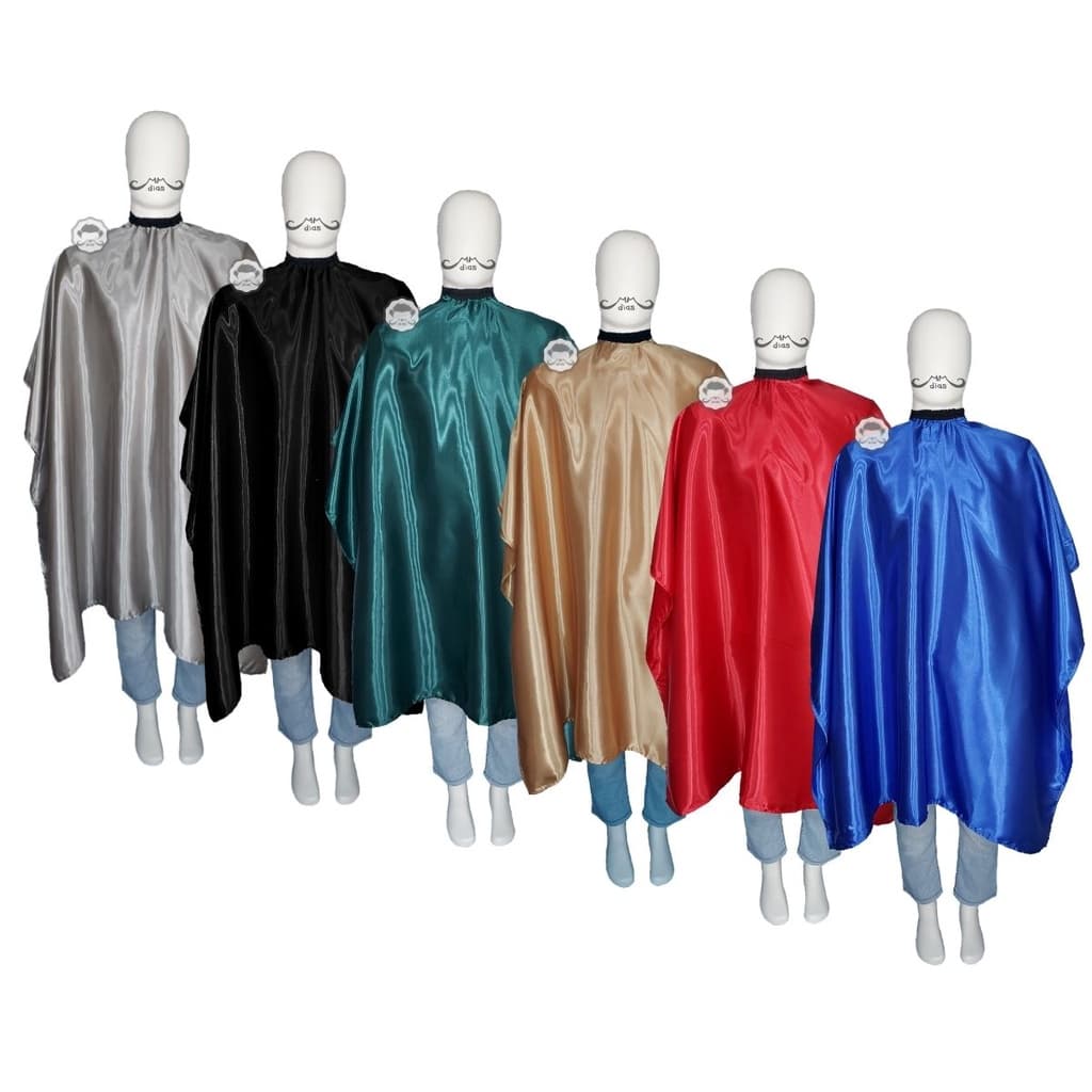 Kit 6 Capas de Corte para Barbearia Salão de Beleza Cabeleireiro com Botões e Elástico na Gola