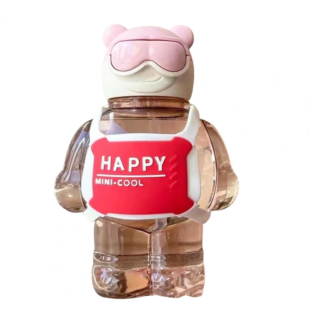 Garrafa de Agua Crianca infantil Urso com Alca Ajustavel