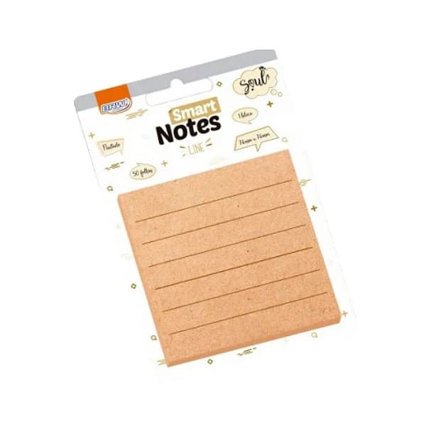 BLOCO ADESIVO SMART NOTES PAUTADO KRAFT BRW