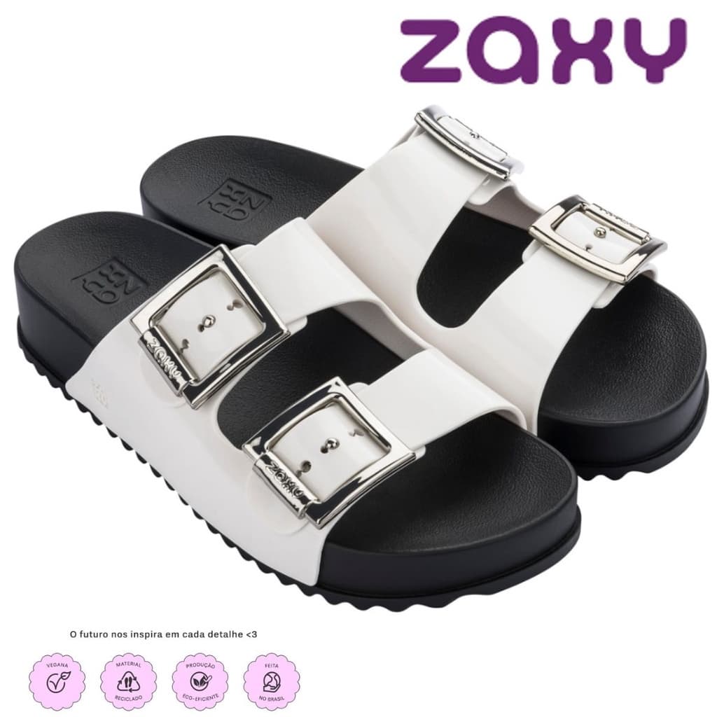 Sandalia Birken Zaxy Partner III Original Rasteirinha Chinelo Fivela Feminino Original Grendenea