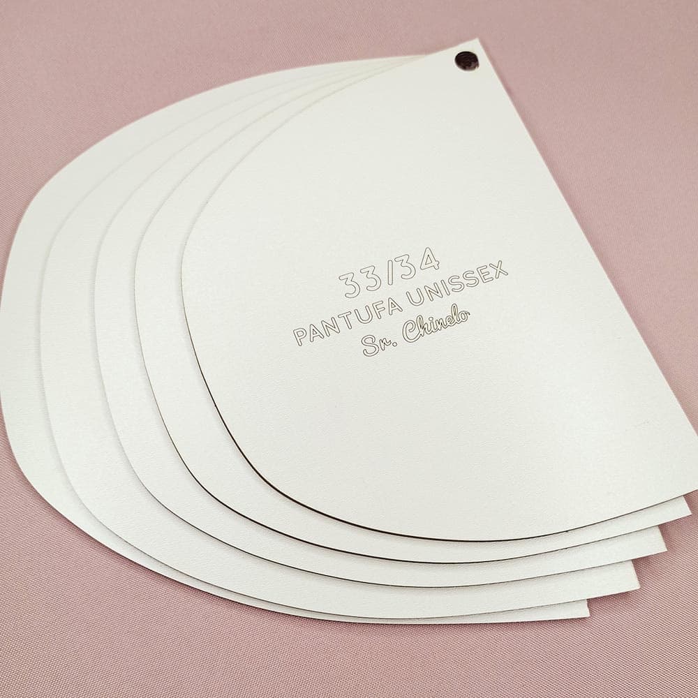 Moldes em MDF para Pantufa Unissex