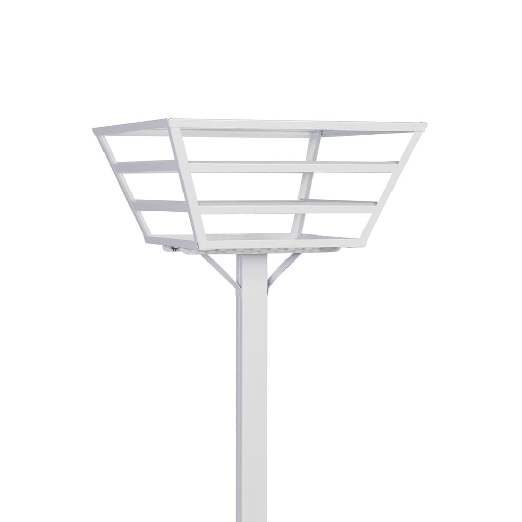 Lixeira para Calçada de Rua Externa Grande Aço Anticorrisivo Feita em Aço Reforçada Resistente a Sol e Chuva