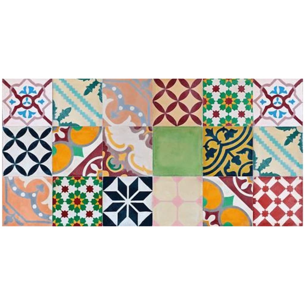 Rolo Adesivo de Parede 0,45x1,20 Azulejo Hidraulico Recife