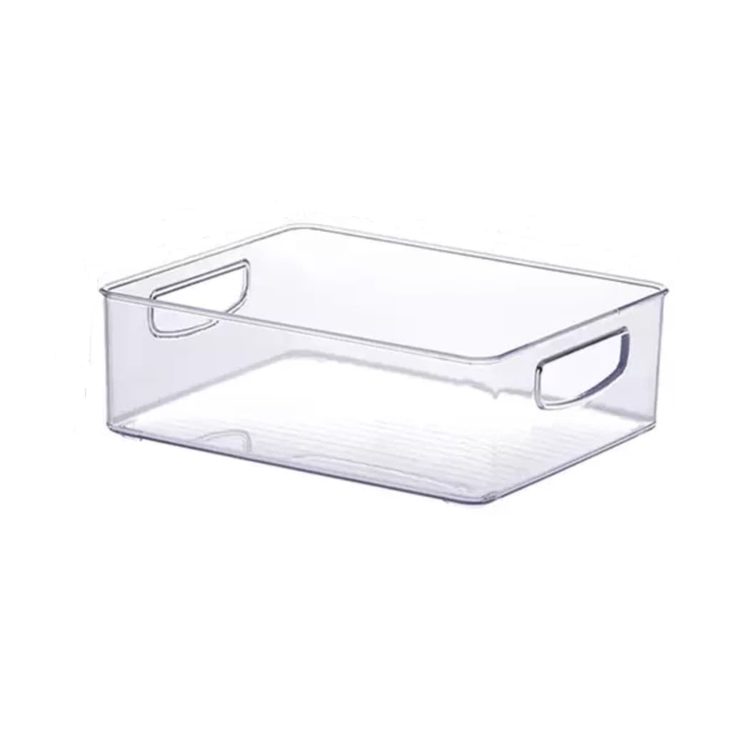 Organizador Multiuso de Gaveta Cosméticos Maquiagem Geladeira Acrílico Transparente 25x18x10,5cm
