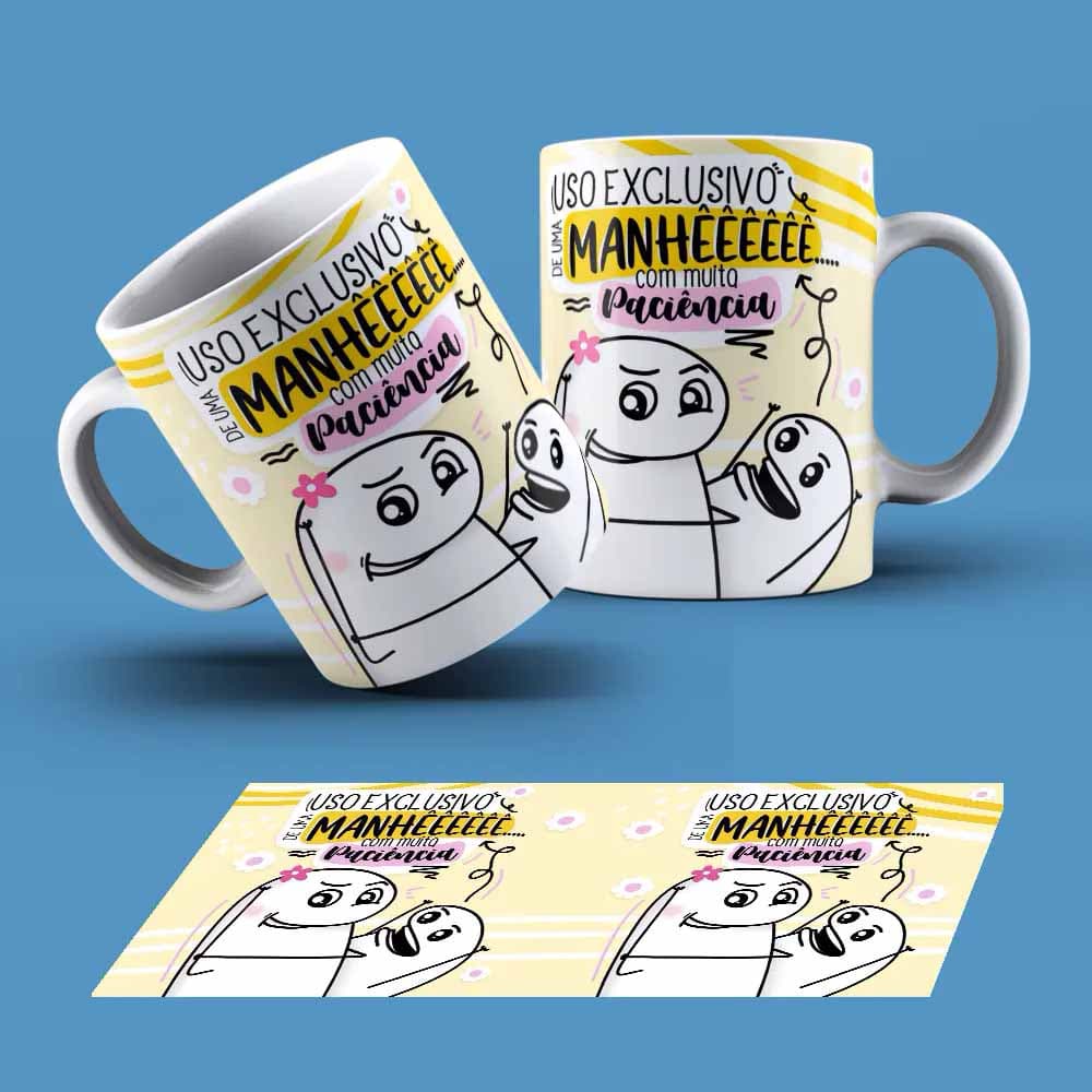 Caneca Flork Tema Mãe Personalizada Com Nome Ref (31712)