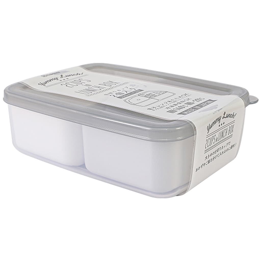 Pote Nakaya Tampa Com 2 Divisórias 550 ml Plástico Japão