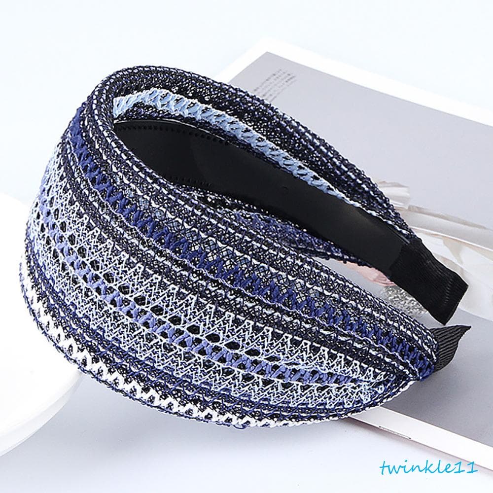 TWINKLE Faixa De Cabelo Lateral Larga Fashion Retro Women Face Wash Bohemia Estilos De Pano