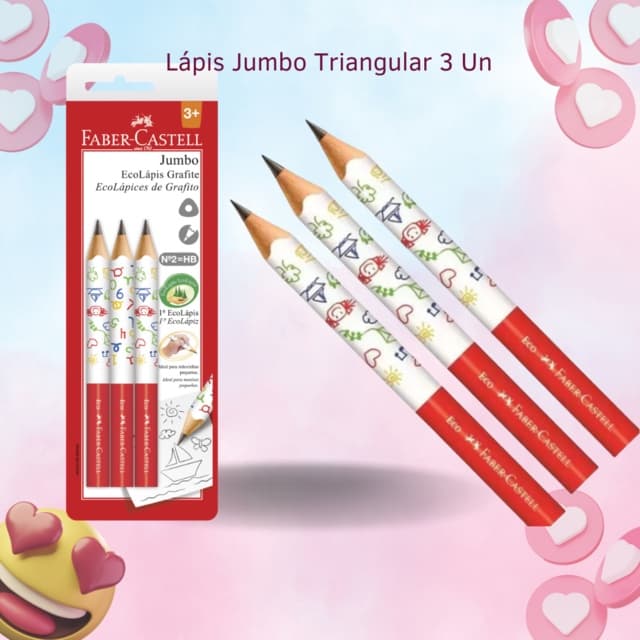 Kit Lápis de Escrever FABER-CASTELL Jumbo