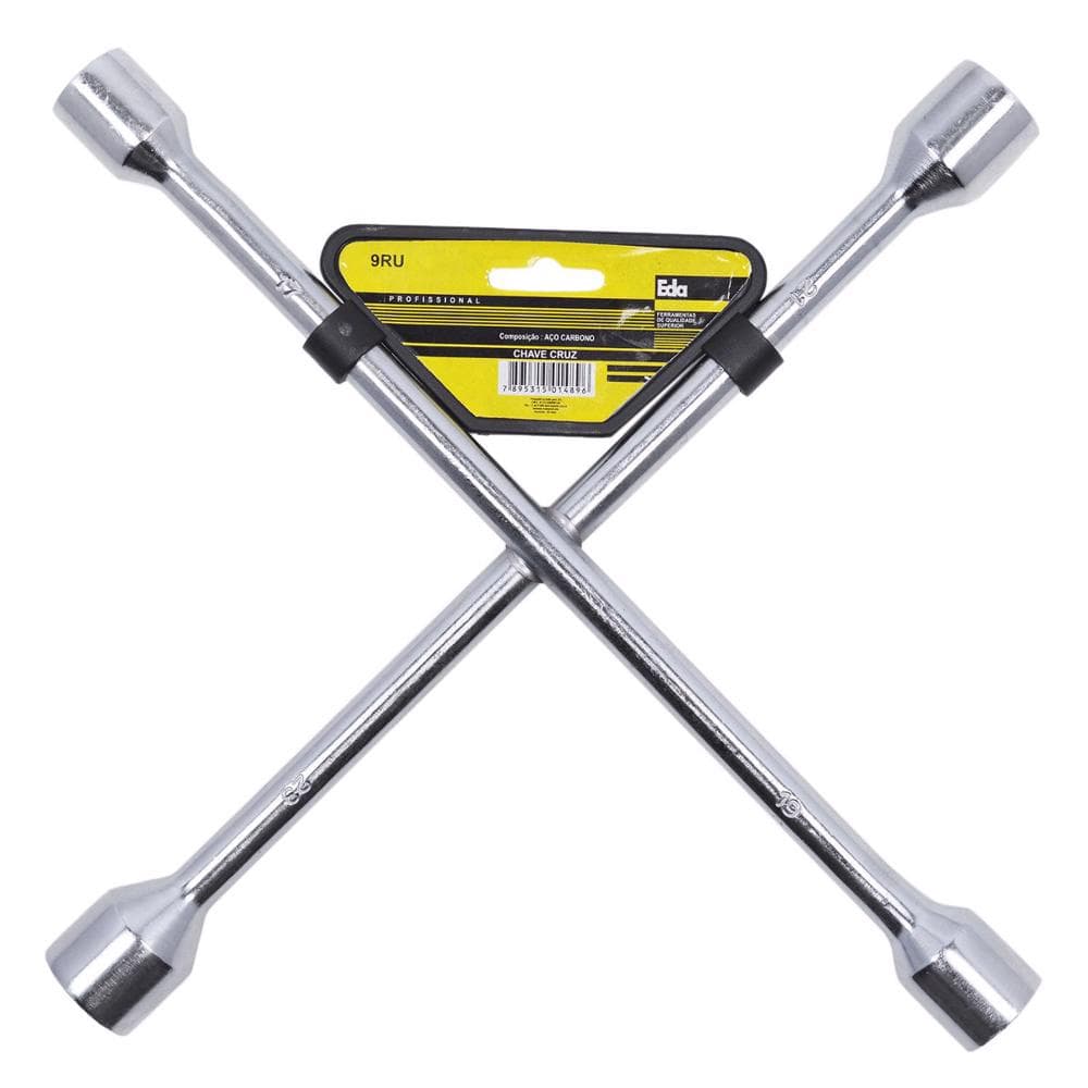 Chave de Roda 4 Bocas 17x19x21x23mm 9RU EDA