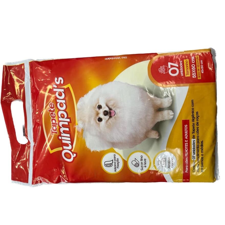 TAPETE HIGIENICO CÃO QUIMPAD´S 14 UNI