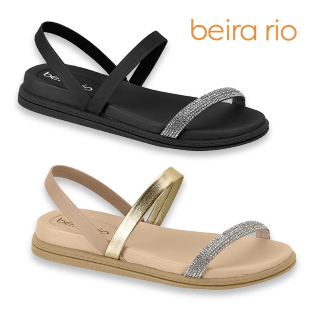 Sandalia Beira Rio Original Feminino Rasteira Feminina Conforto Sandalia Rasteirinha Flatform Casual