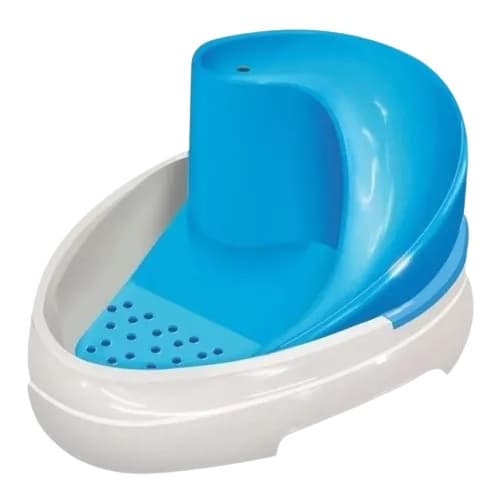 Fonte Bebedouro Mec Pet Tobo Raia Pet Branco/Azul Bivolt