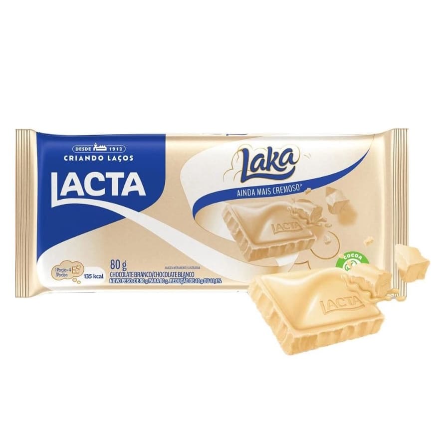 Chocolate Branco Lacta Laka 80g