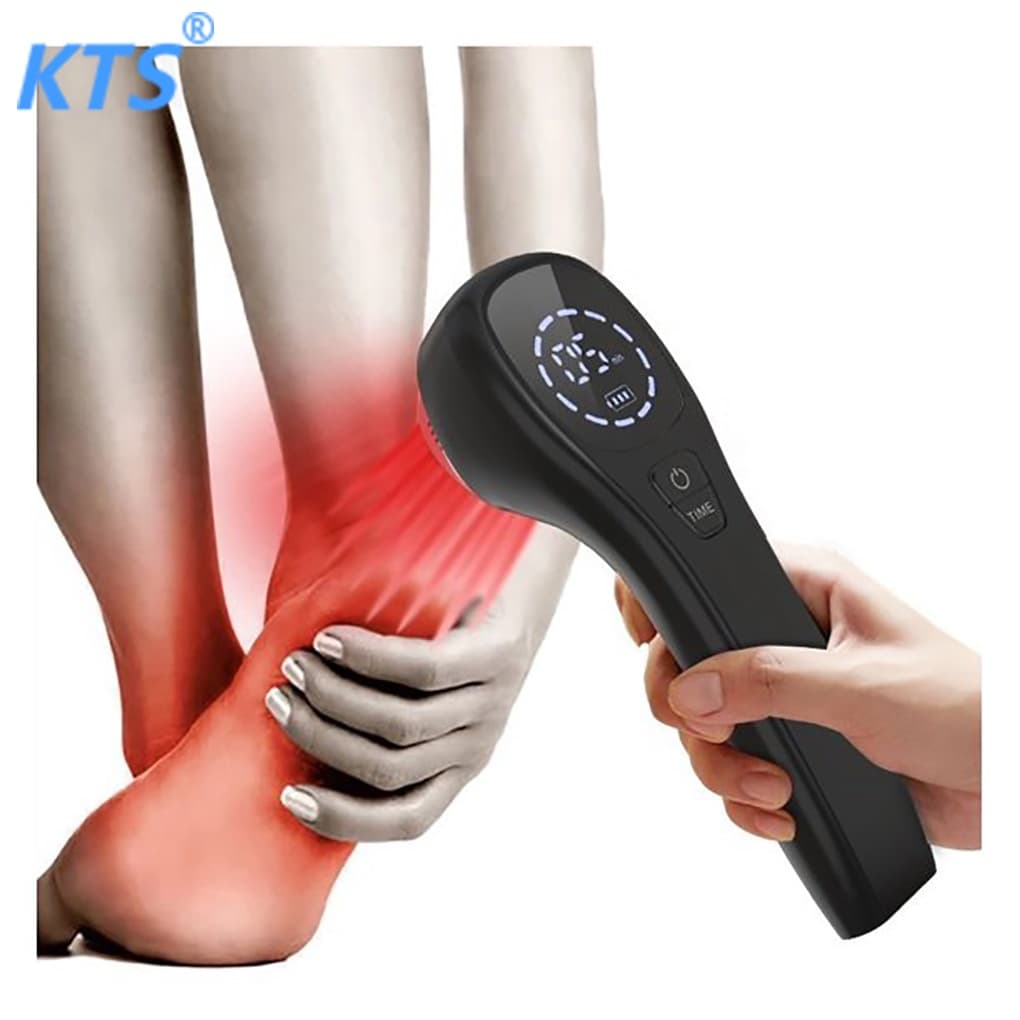 KTS 808nm Tratamento A Laser Frio Alívio Da Dor Dispositivo De Luz Vermelha LLLT É Usado Para Muscular Infravermelha Gota Ciática