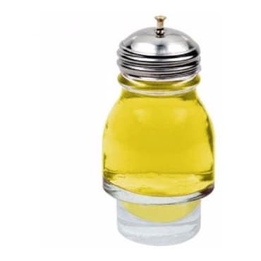 12 Azeiteiro De Vidro Com Tampa Inox Para Galheteiro Globo