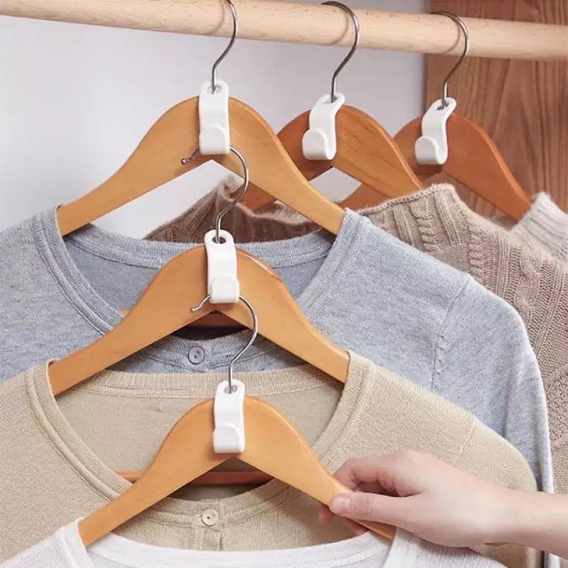 Kit De Ganchos Para Cabide Organizador de Guarda Roupa