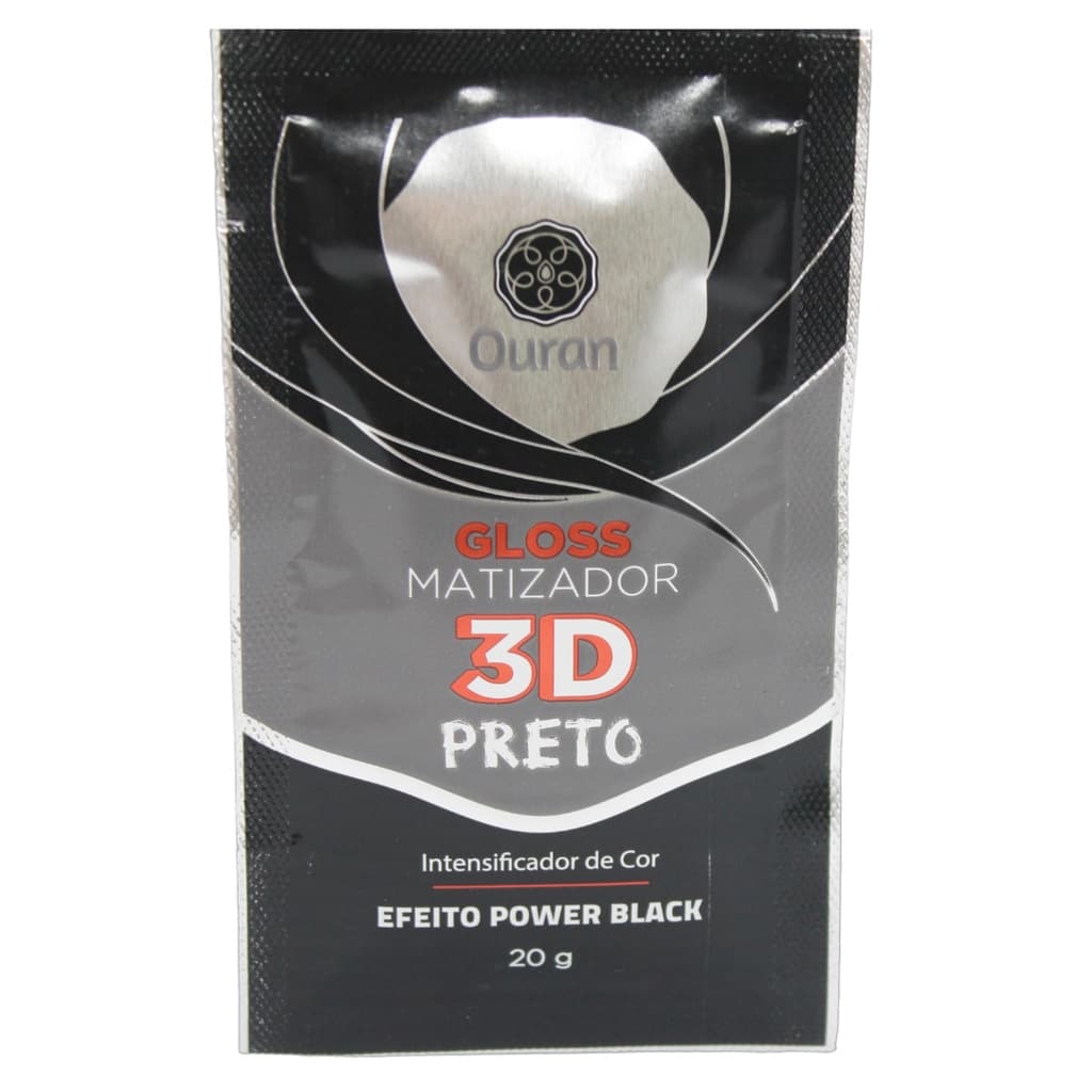 Mascara matizadora Ouran Efeito Preto Sachê de 20g
