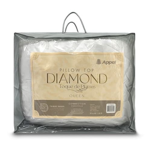 Protetor De Colchão Pillow Top Toque De Plumas Queen Appel Diamond Cama De Hotel Casal Queen 158x198
