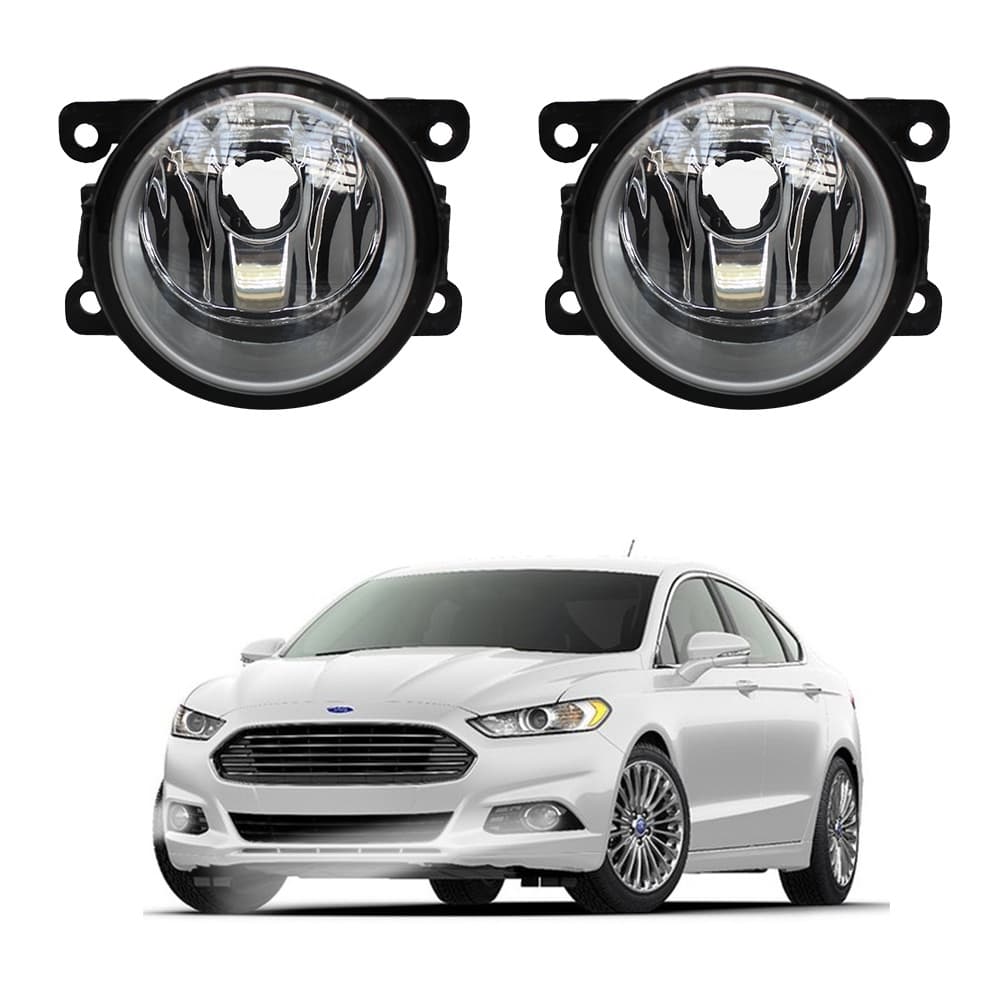 Farol de Milha Fusion 2013 a 2016 Par Farol Auxiliar de Carro Lente de Vidro Neblina Automotivo