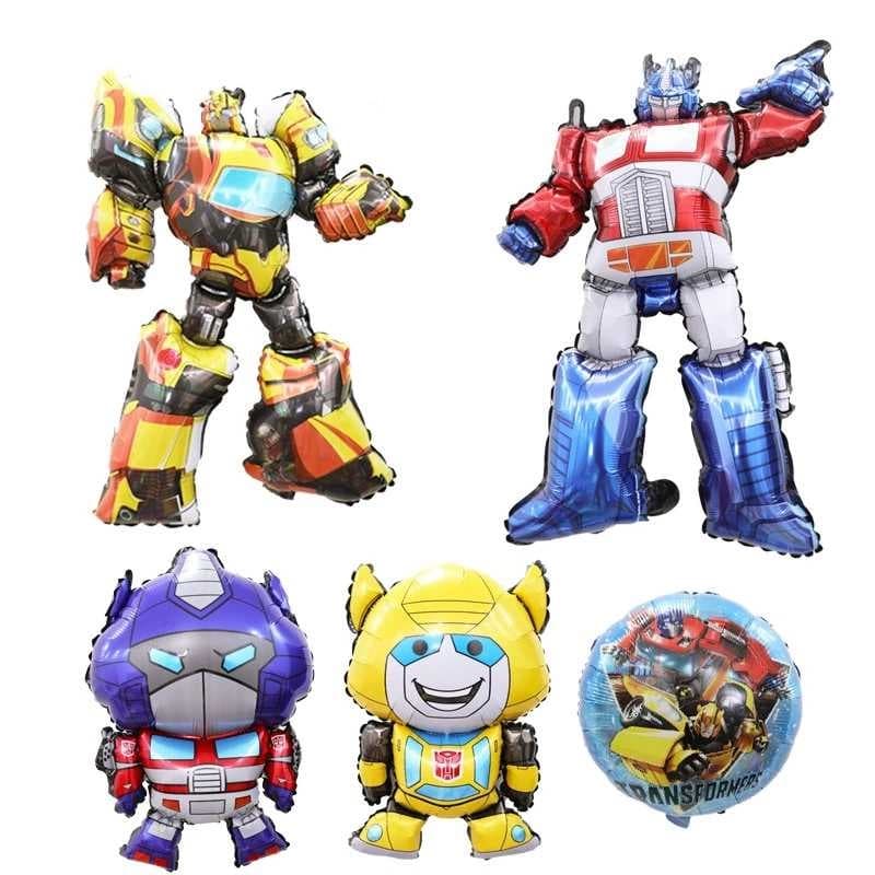 Balão de filme de alumínio Transformers Bumblebee Optimus Prime festa de aniversário banquete decorativo Balão