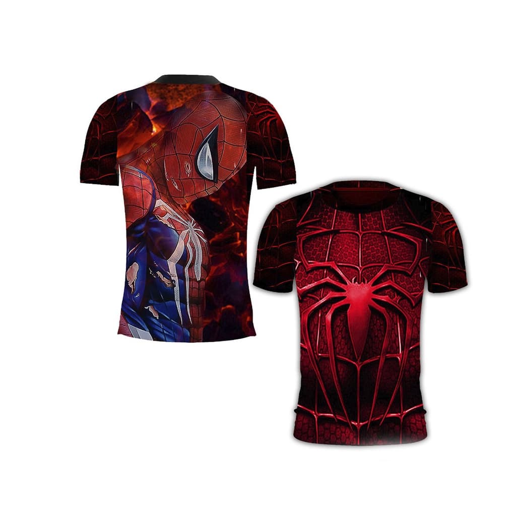 Camisetas camisa infantil homem aranha 3D personalizada