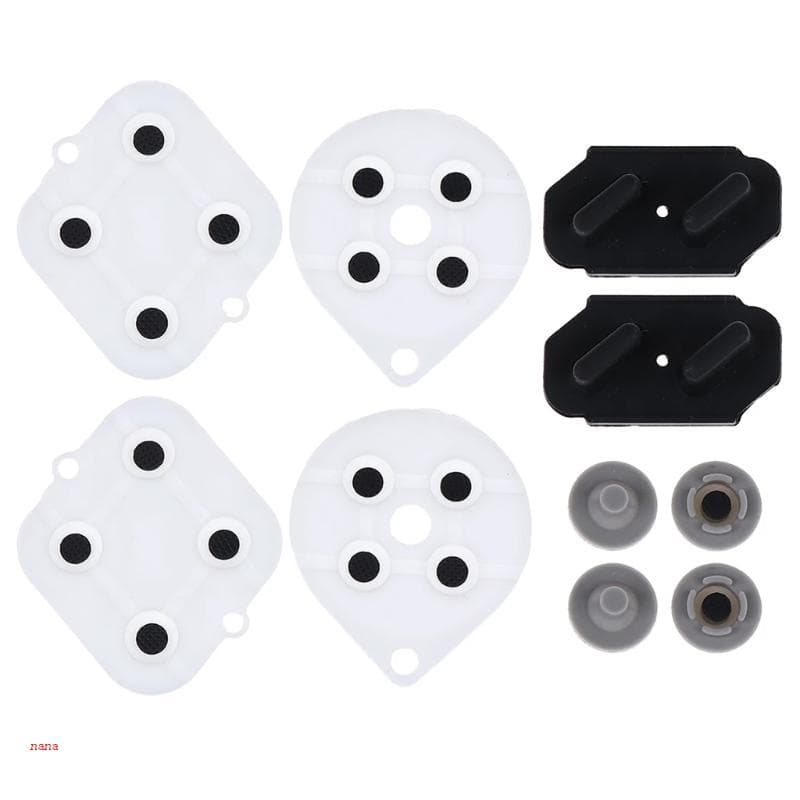 nana 2 Conjunto Controlador Borracha Condutora Parte Reparo Para Repalcement Gamepad