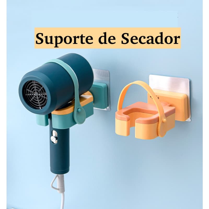 Suporte Para Secador Cabelo Parede Cabelo Parede Adesivo Banheiro Organizador Porta Ajustavel Giratorio 360