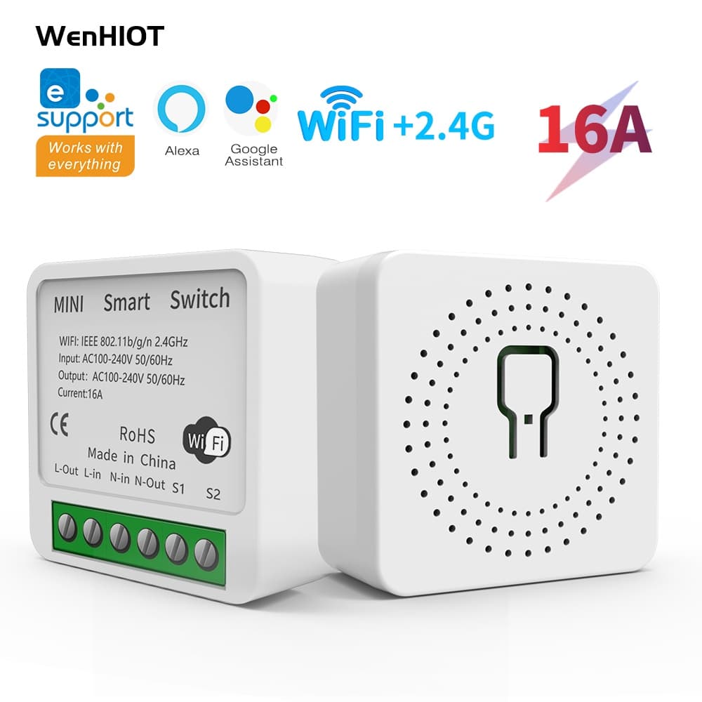 Interruptor Wi-Fi Inteligente Suporte eWeLink APP Amazon Alexa Google Home Controle De Voz