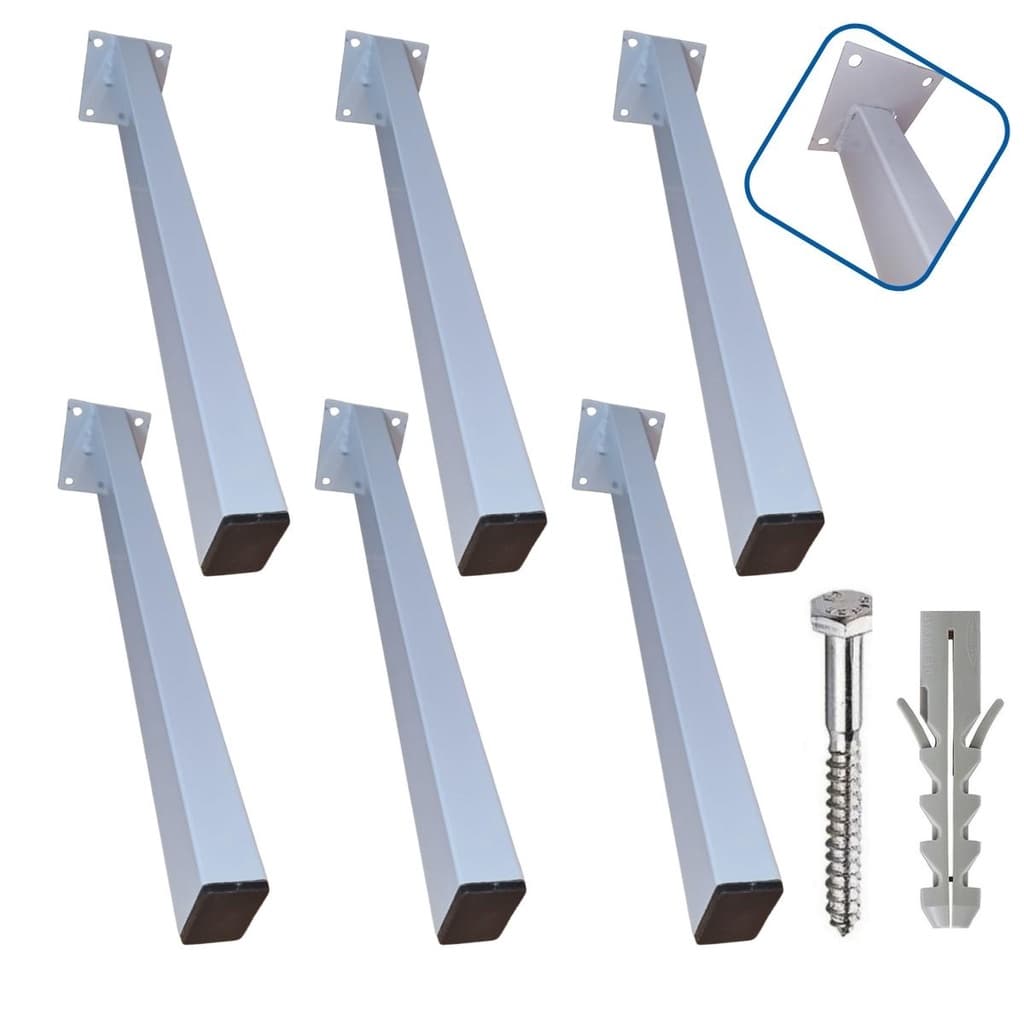 Suporte para Pia de Parafusar 30cm 6 peças Mão Francesa Grapa Bancada Granito Prateleira