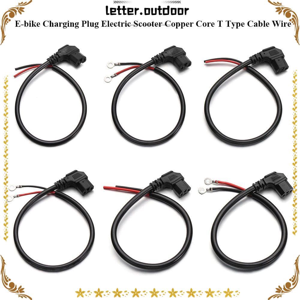 LO E-bike Acessórios Do Plugue De Carregamento Interface Cabo Scooter De Cobre Tipo T