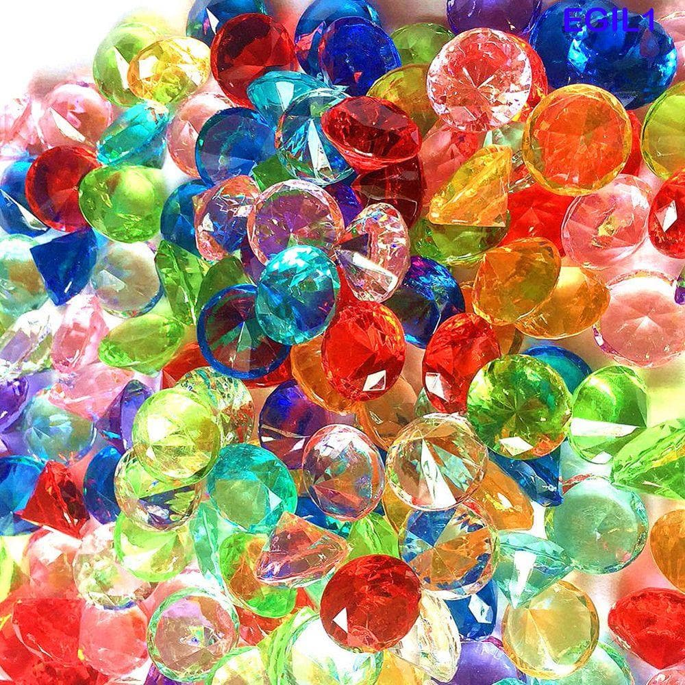 EGIL1 Presente Diamante Falso 100pcs 20MM Decorações Aniversário Casamento Multicolor Cristal Acrílico