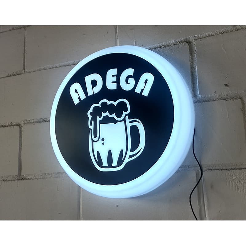 Placa Led Adega Luminoso 50 cm