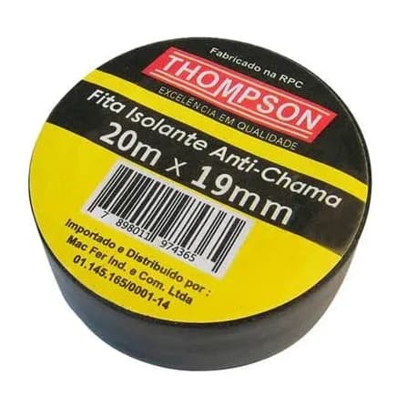 Fita Isolante Anti-Chama 20m x 19mm - Thompson