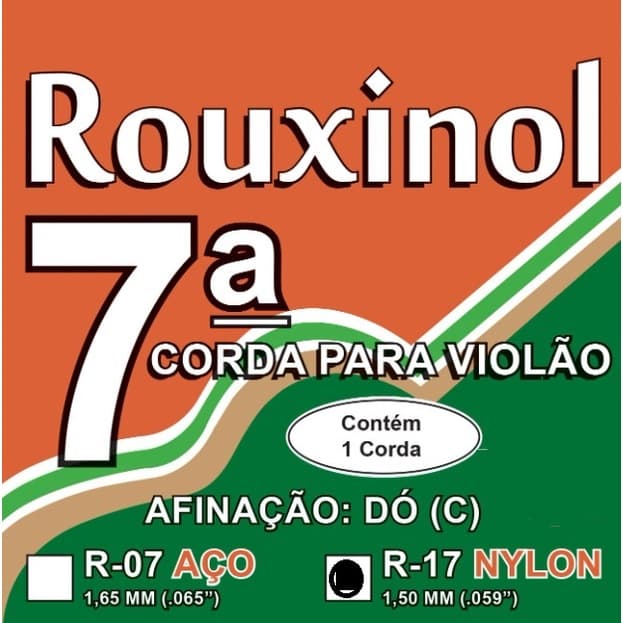 7a (setima) Corda Violao Nylon 059 Rouxinol R-17 -  (Avulsa)