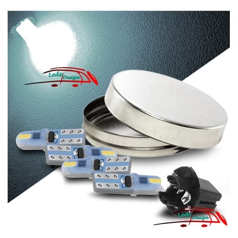 4 Lâmpada Led Branco 6000k Painel Ar Ventilação T5 Pinguinho