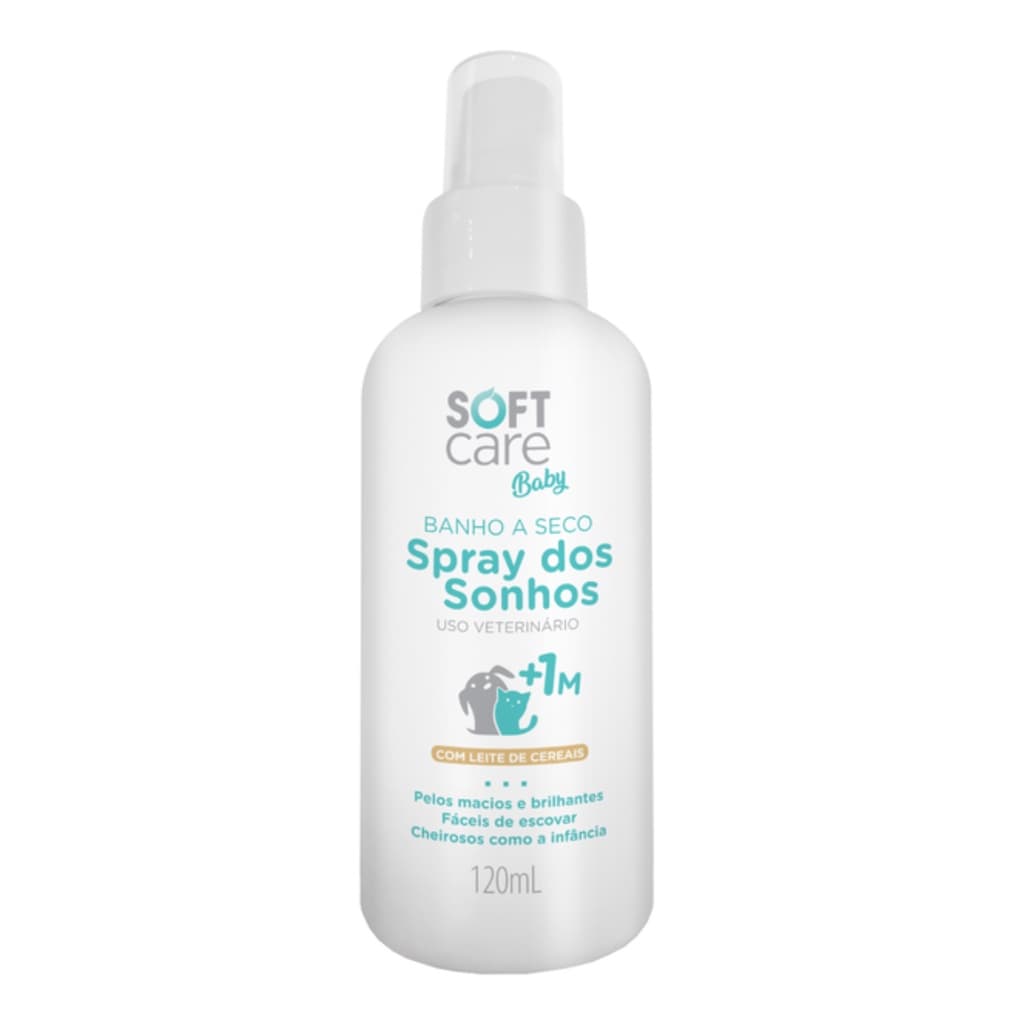 Soft Care Baby Banho a Seco 120ML Cães e Gatos Filhotes