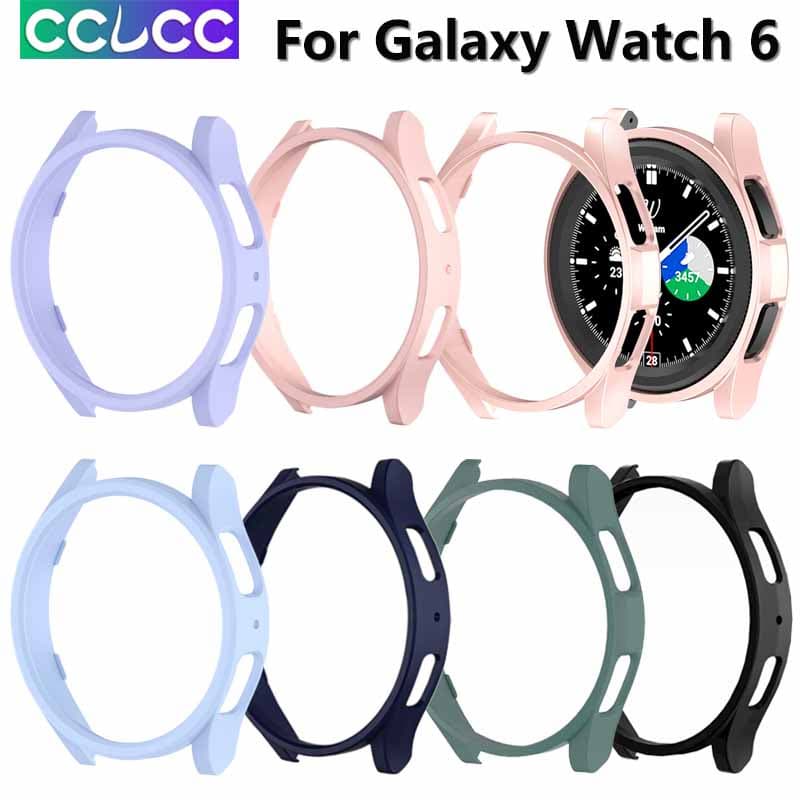 Capa Protetora Para Relógio CCLCC Samsung Galaxy 6 44mm 40mm PC Rígida Smartwatch Inteligente 6 Classic 47mm 43mm
