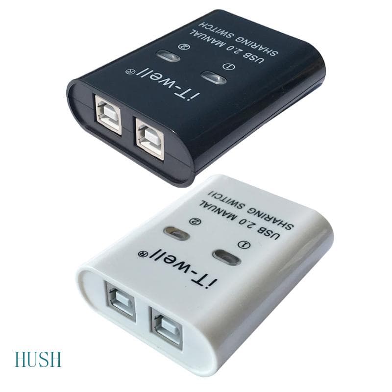 HUS USB Dispositivo Compartilhamento Impressora 2 Saída Chave Manual Conversor KVM