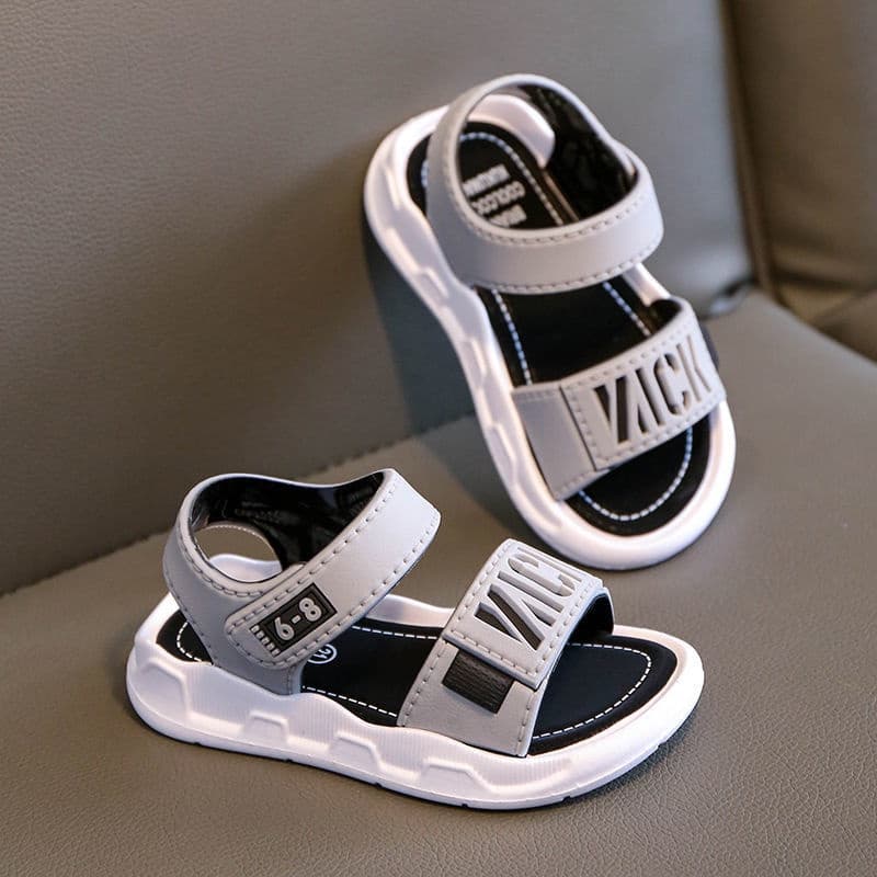 Sandálias Infantis Sapatos De Praia De Verão Sola Macia Antiderrapante Para Bebês E Meninos Escolares Casuais