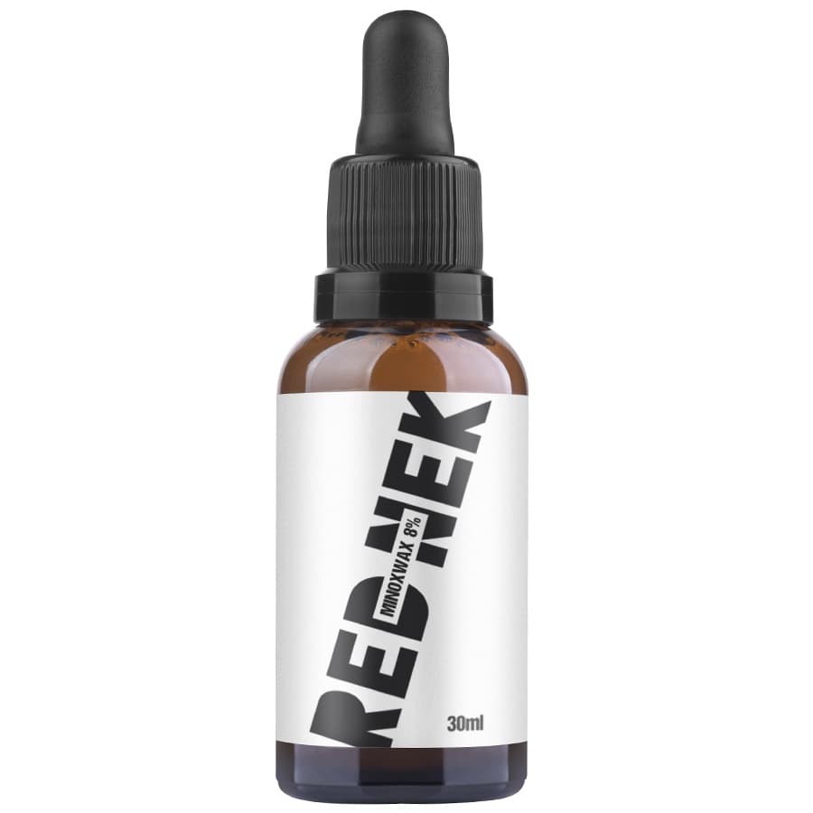 Minoxwax 8% Crescimento de Barba e Cabelo 30mL Red Nek