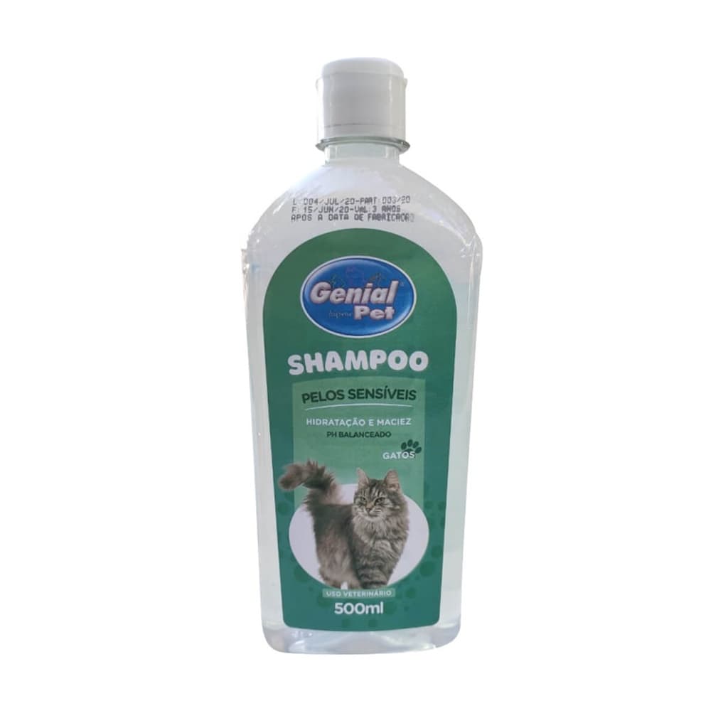 Shampo pelos sensíveis para Gatos Genial pet